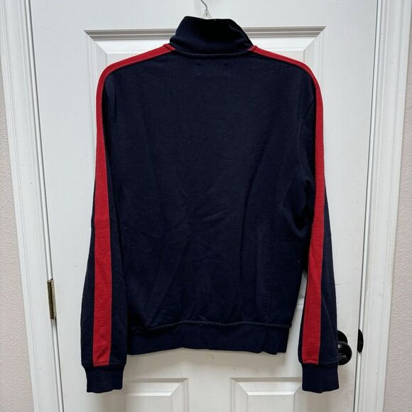 Polo Ralph Lauren Tracksuit Varsity Full Zip Jacket Small Blue Red Stripe Logo - Picture 2 of 5
